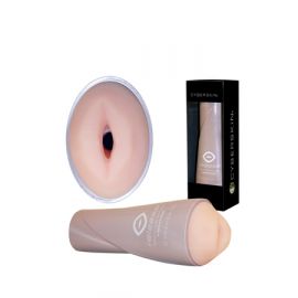 Мастурбатор ротик CyberSkin® Release™ Deep Throat Stroker в тубе телесный с вибрацией, фото 