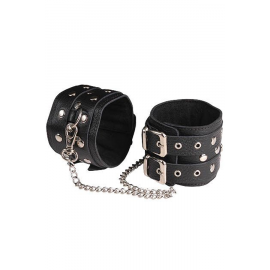 Оковы Кожаные Le Frivole На Цепочке, Черные, фото 