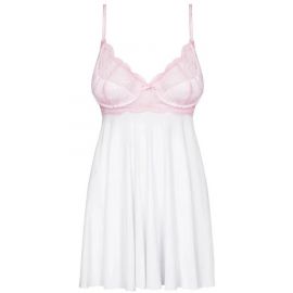 Бебидолл Girlly С Кружевной Вставкой На груди + Трусики-Стринги Белого Цвета XXL, фото 