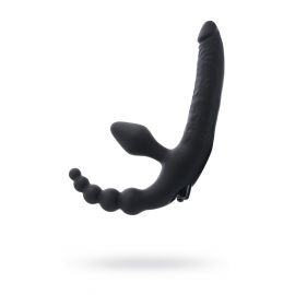 Страпон безремневой TOYFA Black&Red, черный, фото 