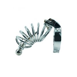 Пояс Верности Kanikule Мужской С Вкручивающейся Открытой Уретральной Струной, фото 