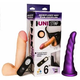 Вибрострапон с двумя насадками UNI strap 6 Harness best of all, фото 