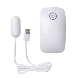 Виброяйцо NMC с пультом управления, супермощное, 10 режимов вибрации, белое, 5 см - виброяичко (виброяйцо для секса), фото 