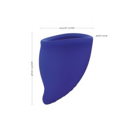 Набор Менструальных Чаш FUN CUP, Размер B, Синий И Ежевичный, фото 