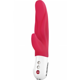 Вибратор с клиторальным стимулятором Fun Factory LEDY Bi красный - вибратор, фото 