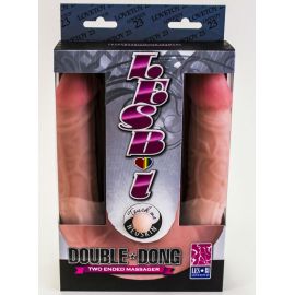 Двухсторонний фаллоимитатор неоскин, фото 