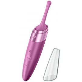 [АКЦИЯ1] Вибратор С Клиторальным Стимулятором Satisfyer Twirling Delight, Розовый, фото 