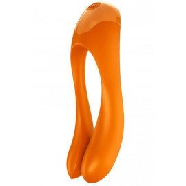 [АКЦИЯ1] Вибратор универсальный для пар Satisfyer Candy Cane Orange (стимуляция - вибромассажер), фото 