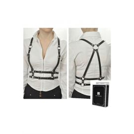 Портупея кожаная M-XL (черный), фото 