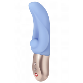 Вибратор с клиторальным стимулятором Fun Factory Cayona голубой - вибратор, фото 