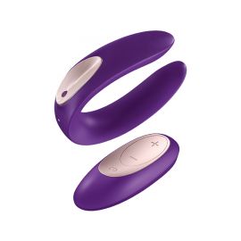 Вибратор Для Пар Satisfyer Double Plus Remote На Пульте, Фиолетовый, фото 
