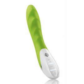 Вибратор Sassy Simon рельефный зеленый, фото 
