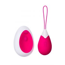 Виброяйцо ToyFa A-toys с пультом ДУ, розово-белый, 12 см - виброяичко (виброяйцо для секса), фото 