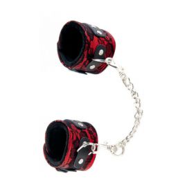 Наручники TOYFA MARCUS Кружевные, 42 см, Красные, фото 