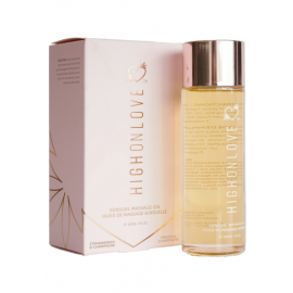 Массажное Масло High On Love "Клубника И Шампанское", 120 мл, фото 