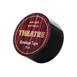 Бондажный Скотч TOYFA THEATRE 15 м, Черный, фото 