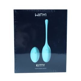 Виброяйцо WINYI Kitty с пультом, зеленый - виброяичко (виброяйцо для секса), фото 