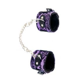 Наручники TOYFA MARCUS Кружевные, 42 см, Фиолетовые, фото 