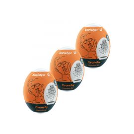 Мини-мастурбатор Satisfyer Masturbator Eggs (Set Of 3) Crunchy нереалистичный, фото 