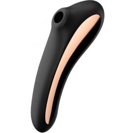 Бесконтактный Вакуумный Стимулятор Клитора Satisfyer Dual Kiss, Черный, фото 