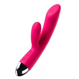 Вибратор с клиторальным стимулятором Svakom Trysta Розовый, фото 