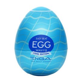 Мини-мастурбатор TENGA Easy Beat Cool Edition Wavy II нереалистичный, фото 