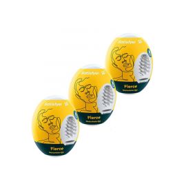 Мини-мастурбатор Satisfyer Masturbator Eggs (Set Of 3) Fierce нереалистичный, фото 