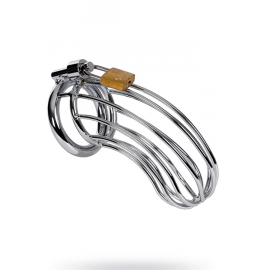 Пояс Верности TOYFA Metal Мужской С Клеткой, Серебристый, фото 