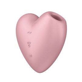 Вакуумный стимулятор клитора с вибрацией Satisfyer Cutie Heart Pink, фото 