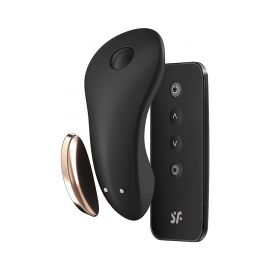 Вибратор в трусики с пультом управления Satisfyer Little Secret Black, фото 