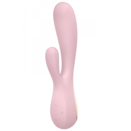Вибратор с клиторальным стимулятором Satisfyer Mono Flex, розовый, фото 