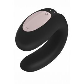 Вибратор для пар на дистанционном управлении Satisfyer Double Joy чёрный, фото 