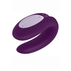 Вибратор для пар на дистанционном управлении Satisfyer Double Joy фиолетовый, фото 