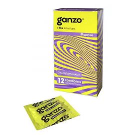 Презервативы Ganzo Sense Ультратонкие Latex 12 шт, фото 