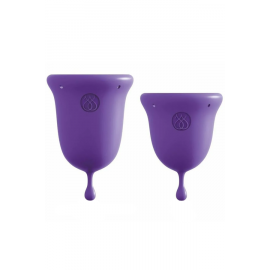 Набор Менструальных Чаш Jimmy Jane Intimate Plus Care, Фиолетовые, фото 
