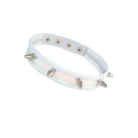 Ошейник Кожаный SITABELLA, Белый, фото 