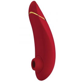 Бесконтактный стимулятор клитора Womanizer Premium красный/золотой, фото 
