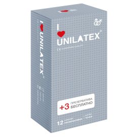 Презервативы Unilatex Dotted 12+3 шт в подарок 3020Un, фото 
