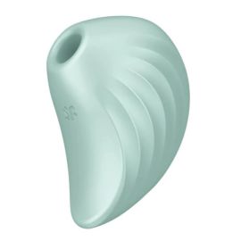 Вакуумный стимулятор с вибрацией Satisfyer Pearl Diver Mint, фото 
