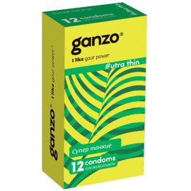 Презервативы Ganzo Ultra Thin Супер Тонкие Latex 12 шт, фото 