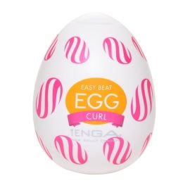 Мини-мастурбатор TENGA Easy Beat Curl нереалистичный, фото 