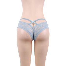 Трусики кружевные голубые LOVEBUTIK M-L, фото 