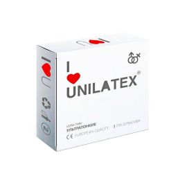 Презервативы Unilatex Ultrathin Ультратонкие 3 шт, фото 