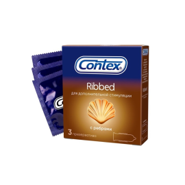 Презервативы Contex №3 Ribbed с ребрами, фото 