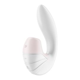 Вакуумный стимулятор клитора с вибрацией Satisfyer Supernova White, фото 