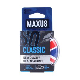 Презервативы MAXUS Classic Пластиковый Кейс Latex 3 шт, фото 