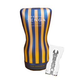 Мастурбатор TENGA Premium Soft Case Cup, ТРЕ, Белый, 15.5 см, фото 