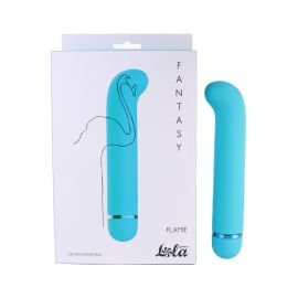Перезаряжаемый вибратор Fantasy Flamie Blue - вагинальный вибромассажер, фото 