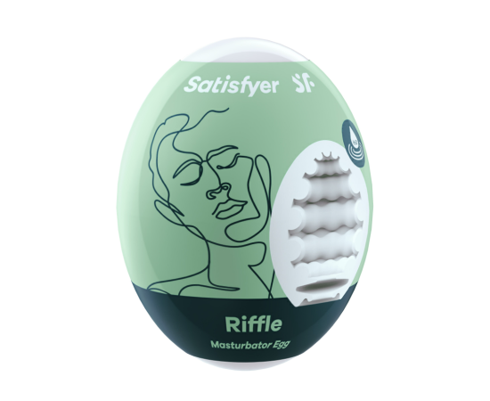 Мини-мастурбатор Satisfyer Egg Single Riffle, фото 