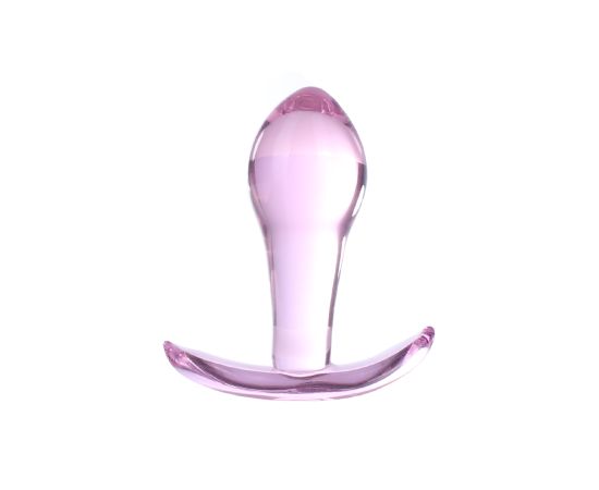 Анальная Пробка Стеклянная YUN MAN Crystal Butt Plug Розовая (Large), фото 